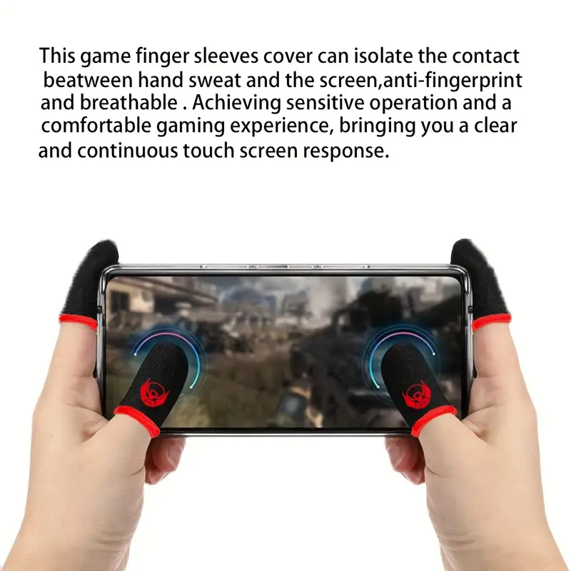 Bilişim Burada 1 Çift Esports Ter Önleyici Karbon Fiber Parmak Eldiveni  Mobil Oyunlar İçin Hassas ve Kaymaz Pubg Parmaklık Kılıfları
